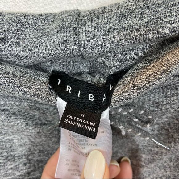 Tribal Brand Heather Grey Two Piece Outfit Pants and Zip Up Jacket Size XS/S - Picture 14 of 16